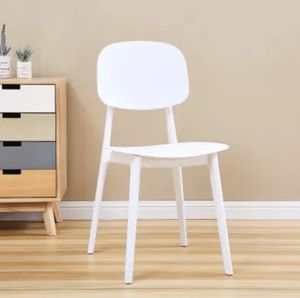 Chaises d'extérieur colorées de style nordique en plastique, vente en gros d'usine, chaise de salle à manger entièrement en plastique - Product Image 6
