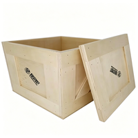 Boîte de rangement polyvalente, boîte en bois naturel faite à la main