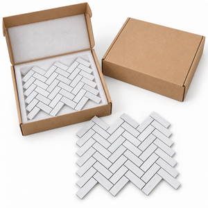 White Marble <b>Mosaic</b> Pattern for Hotel and School Use Modern Design - Product Image 6
