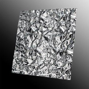 Plaque en acier inoxydable décorative de haute qualité 304 à effet d'ondulation d'eau pour l'installation au plafond - Product Image 6