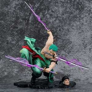 PVC statua Anime Action Figure Roronoa Zoro figura tremila <span class=keywords><strong>mondo</strong></span> un pezzo figura di combattimento - Product Image 4
