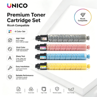 Cartouche de toner couleur UNICO IM C530 compatible avec l'imprimante laser Ricoh IM C530