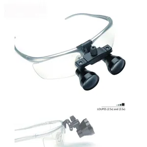 Nuovo Tipo di Lente d'Ingrandimento Binoculare con Oculare 2.5x in Vetro Ottico e Lampada Frontale LED - Product Image 1