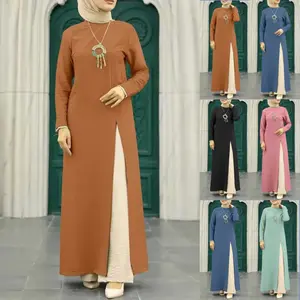 High Quality XL Jalabiya For Women XXL Muslim Long Dress Lady New Model Abaya In Dubai