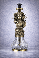Chichas en métal personnalisées avec un design luxueux sculpté pour ensemble de chicha, chicha, shisha, hoka