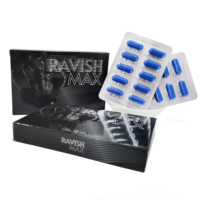 RAVISH Max Capsules de vitalité pour hommes Formule Premium Performance Endurance Énergie Soutien Boîte de 10