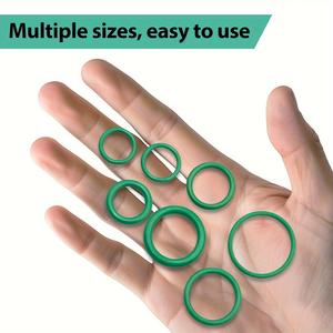 Kit de réparation de joints toriques verts, 595 pièces, taille standard, pour joint d'étanchéité de climatisation automobile, outil de réparation automobile - Product Image 3
