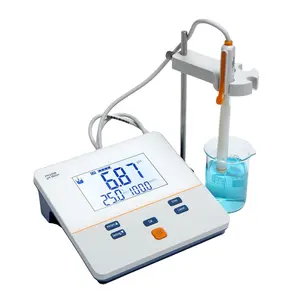 PH100B Lab Benchtop LCD Digital akurasi tinggi penganalisa kualitas air PH mV Meter dengan harga pabrik