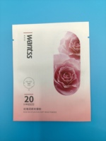 Sacs d'emballage en film (PET/PA/AL/CPP) de haute qualité pour les masques faciaux de soins de la peau |   Sachet cosmétique à finition mate avec fermeture sur 3 côtés |   Luxe