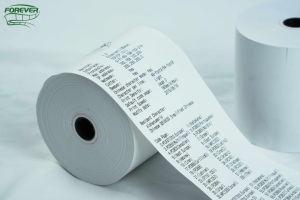 Rouleau de papier thermique 80 mm pour machine de point de vente, caisse enregistreuse, reçu, simple couche, 100 % pâte de bois, impression, échantillon gratuit disponible - Product Image 2