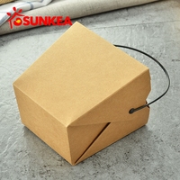 Composteerbare Kraftpapier Multifunctionele Noedelkom Food-Grade Container Afhaalmaaltijden