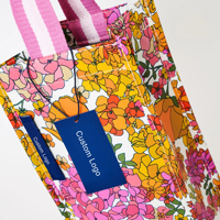 Sac isotherme vintage réutilisable pour pique-nique, sac cadeau, sac isotherme pour boissons, bière, vin, bouteilles, avec poignée, pour la plage, le parc