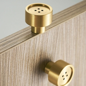 Poignée à <span class=keywords><strong>bouton</strong></span> en laiton à trou unique <span class=keywords><strong>pour</strong></span> <span class=keywords><strong>commode</strong></span> de chambre à coucher moderne minimaliste, armoire, cuisine nordique, <span class=keywords><strong>tiroir</strong></span>, poignée dorée - Product Image 6