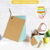 Tarjetas de Memoria, 600 Piezas, Tarjetas de Aprendizaje, Tarjetas de Índice con Anillas, Aptas para Uso en Escuelas, Oficinas, Hogares y Salas de Estudio.
