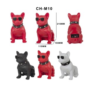 CH-M10 Dễ Thương Động Vật Phim Hoạt Hình Con Chó Xách Tay Siêu Bass Lớn Bằng Giọng Nói Bulldog Không Dây Xách Tay Pháp Bulldog Loa - Product Image 5