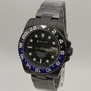 Montre mécanique sportive pour homme, personnalisable avec logo, haut de gamme, en acier inoxydable, verre saphir, mouvement NH35, étanche - Product Image 6