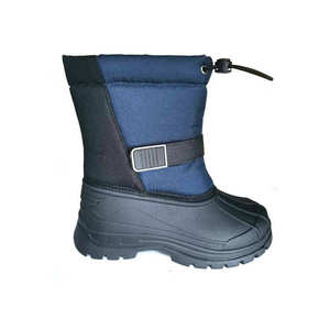 Bottes d'hiver noires fantaisie pour enfants en gros – Nouveau design, personnalisables, imperméables, thermiques, antidérapantes, avec soutien de la voûte plantaire - Product Image 2