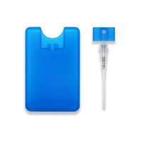 Vente chaude multicolore 10ml 20ml en plastique carte de crédit format de poche plat parfum brouillard vaporisateur en stock voyage transporter
