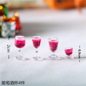 Copas de Vino Tinto Miniatura al por Mayor para Accesorios de Casa de Muñecas, Manualidades - Product Image 5