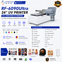 Imprimante UV à plat Refinecolor Upgrade 6090 CCD en option, format A1, pour coques de téléphone, gobelets en acrylique, balles de golf, autocollants, impression UV DTF