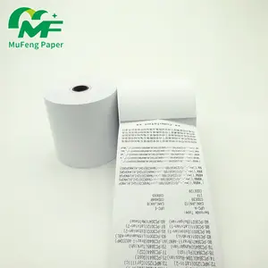 Caixa registradora do rolo do papel térmico personalizou o papel térmico do rolo Pos do papel de Atm 57x70mm para o supermercado e a compra