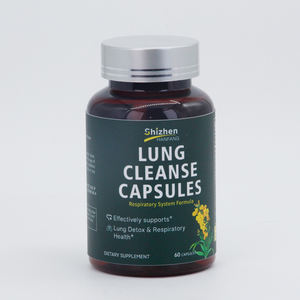 OEM 60 capsules longondersteunend supplement, natuurlijke capsules voor longreiniging en ontgifting, ademhalingsysteem, slijmverwijdering, veganistisch supplement - Product Image 1