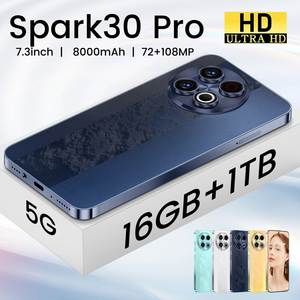 Nueva llegada Spark 30 <span class=keywords><strong>Pro</strong></span> 7,3 pantalla Amoled 16GB + 1TB Techno gran memoria versión global teléfono inteligente con alta calidad - Product Image 6