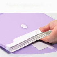 Pochette de classement A4 à clipser, style enveloppe, en PP épaissi avec étiquette auto-agrippante, impression UV, marque SY, pour rangement de documents de bureau