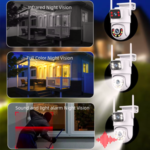 8MP 4K <b>Wireless</b> PTZ Dome Network <b>Camera</b> Dual Lens Wide Angle CMOS Sensor Night Vision WiFi Outdoor Home <b>Security</b> P2P - Product Image 5