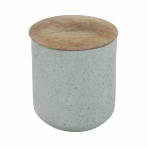 Bougie parfumée avec couvercle en bois, bougie votive décorative pour espaces intérieurs et extérieurs, élégante bougie en pot pour la maison - Product Image 1