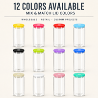 Stock local US – Lot de 48 verres transparents de 16 oz – Livraison gratuite et rapide – Verrerie vierge pour sublimation en gros – Canettes de bière en verre