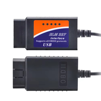 ELM327 OBD2 V1.5A Interfaz USB Herramienta de diagnóstico de coche Escáner de código Detector de fallas automotrices Compatible con CAN-BUS Todos los protocolos OBD2