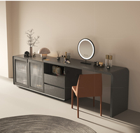 Buffet moderne en bois et brillant, étagère d'angle, bureau, étude d'ordinateur, Table d'écriture, bureau avec étagères de rangement