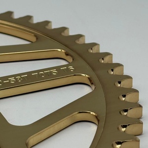 New Stainless Steel 420 Chain Rear <b>Sprocket</b> 58T Gold Electroplating for Off-road Motorcycle Retrofit/Upgrade - Product Image 3