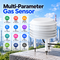 Capteur de qualité de l'air multi-fonctions compact CDW-1TX |   Moniteur de température, d'humidité, de CO, de CO2, de SO2, de PM1.0, de PM2.5, de PM10