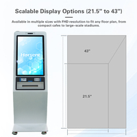 Kiosco con Pantalla Táctil de 23.8 Pulgadas, Diseño Todo en Uno, Lector RFID Integrado e Impresora para Registro de Pacientes y Pagos