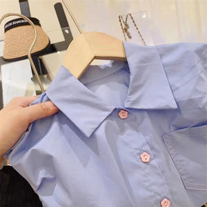 Vestidos de bebé de 2 años <span class=keywords><strong>para</strong></span> niñas, ropa de boutique <span class=keywords><strong>para</strong></span> niños coreanos, 2 uds., <span class=keywords><strong>blusa</strong></span> azul + falda tutú, vestidos de primavera y verano <span class=keywords><strong>para</strong></span> niñas, 2024, 2017 - Product Image 4