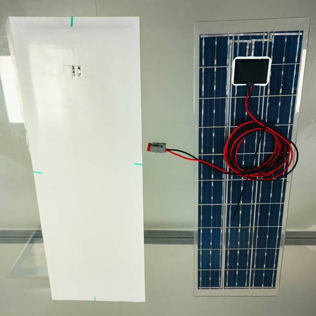 Glass High-Efficiency 15W Bifacial Solar Panel 18V IP68 Waterproof, Lead-Free Eco-Friendly
