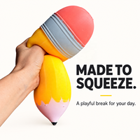 Jouet Squishy Géant en Forme de Crayon, 28cm, Doux, à Remontée Lente, Anti-Stress, Jouet Sensoriel Amusant pour le Bureau, Cadeau pour Tous