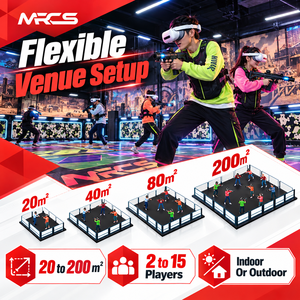 Sistema de Combate de Realidad Mixta Comercial (MR), Equipo de Juego de Disparos de Realidad Virtual (<span class=keywords><strong>VR</strong></span>) Multijugador <span class=keywords><strong>para</strong></span> Arena de Entretenimiento Interior - Product Image 4