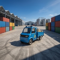 Camion de fret électrique pour véhicules à énergie nouvelle, mini-pick-up robuste avec cabine fermée et batterie haute capacité