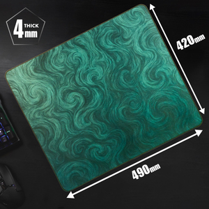 Alfombrilla de Ratón para Juegos Emerald Rose - Tela Premium de 5 mm de Grosor/Goma Natural |   Tamaño 49x42cm |   Diseño Original de DotAndZ - Product Image 1