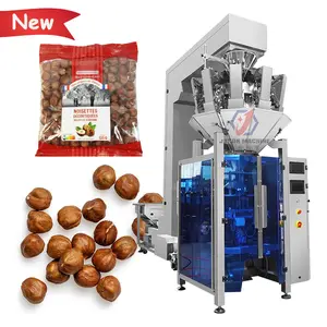 Volledige Automatische Weger Kastanje Pecan Maïskorrels Noten Rozijnen Amandel Hazelnoot Verpakkingsmachine