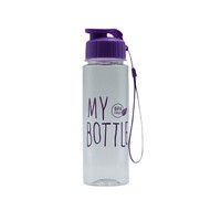 Bouteille d'eau en PET pour hommes et femmes, sport de plein air, été, avec couvercle à pression, étanche, design minimaliste, portable, tasse promotionnelle