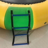 Trampoline gonflable de piscine, jeu de rebond gonflable, avec toboggan, personnalisé, pour l'eau