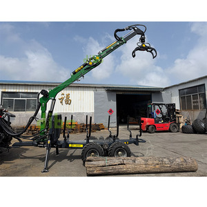 Grue forestière hydraulique DIBO CE TUV pour le bois, 4,2 m, avec <span class=keywords><strong>remorque</strong></span> 4x4 de 3 tonnes - Product Image 3
