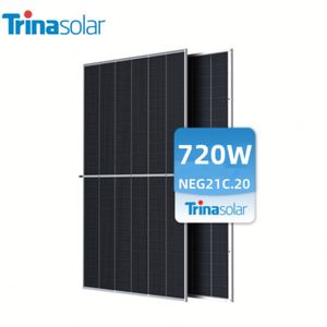 Panel Fotovoltaico Trina Solar Tipo N TOPCon de Alta Eficiencia, Paneles Solares Bifaciales de Media Celda de 680w 690w 700w 710w 720w en Venta - Product Image 1