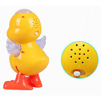 Juguetes Educativos de Plástico para Bebés, Pato Bailarín con Luz y Música, Venta al Por Mayor