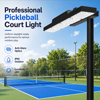 Projecteurs LED d'extérieur haute luminosité 200W 400W pour terrains de pickleball, étanches IP66 avec optique anti-éblouissement pour terrains de padel et clubs