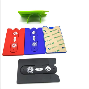 Phổ Silicone sticker Pocket điện thoại di động Stick trên thẻ Wallet Stretchy ID tín dụng điện thoại di động chủ thẻ - Product Image 5